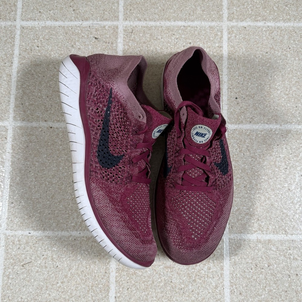 Nike Free RN Flyknit 2018 'Raspberry Red' 942839-600 Women's Size 10.5